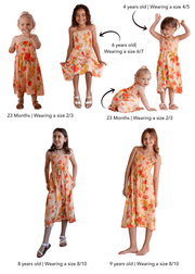 This is an image of Ashley Kids in Ginger - RESA featuring a model wearing the dress