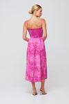 This is an image of Ashley Midi in Azalea - RESA featuring a model wearing the dress