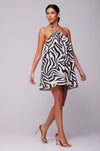 This is an image of Belle Dress in Tigris - RESA featuring a model wearing the dress