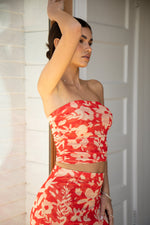 This is an image of Bonnie Mesh Top in Frida - RESA featuring a model wearing the dress