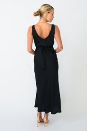 This is an image of Charlie Dress in Black - RESA featuring a model wearing the dress