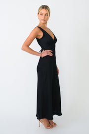 This is an image of Charlie Dress in Black - RESA featuring a model wearing the dress