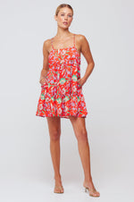 This is an image of Chloe Mini in Baja - RESA featuring a model wearing the dress