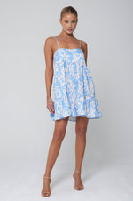 This is an image of Chloe Mini in Malibu - RESA featuring a model wearing the dress