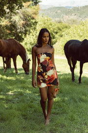 This is an image of Cindy Mini in Muse - RESA featuring a model wearing the dress