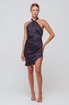 This is an image of Diana Dress in Noir - RESA featuring a model wearing the dress