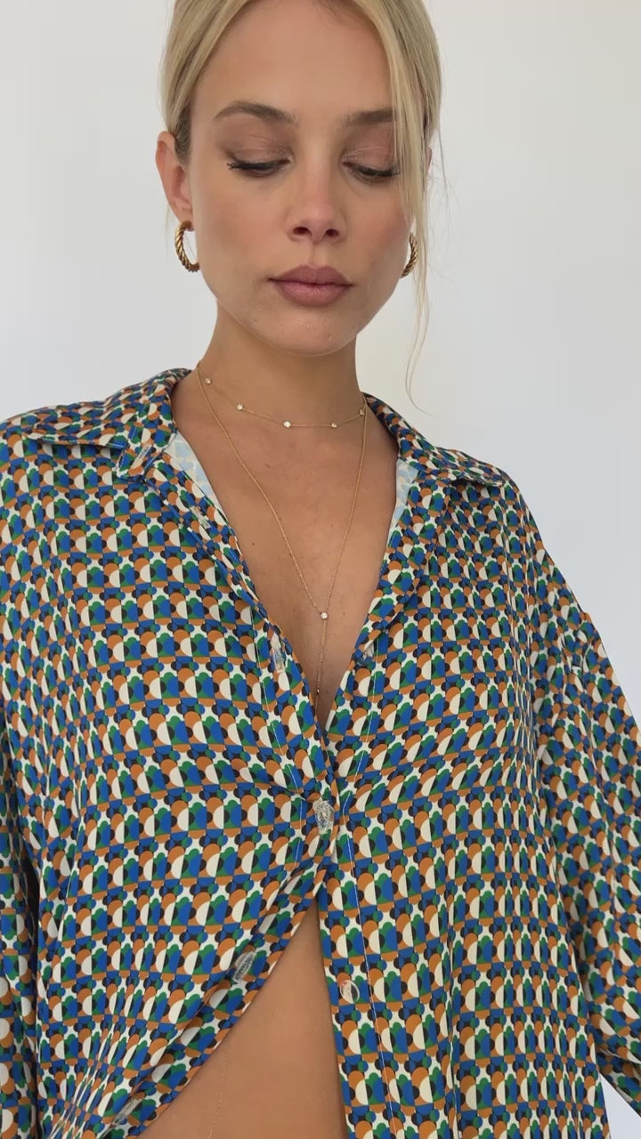 Monica Blouse in Caribe