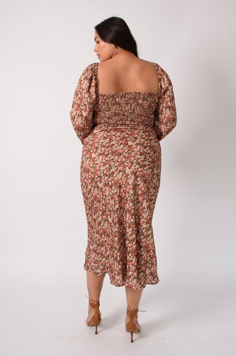 This is an image of Everly Blouse in Brixton - RESA featuring a model wearing the dress