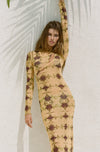 This is an image of Holly Maxi in Stormi - RESA featuring a model wearing the dress