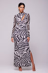 This is an image of Holly Maxi in Tigris - RESA featuring a model wearing the dress