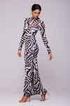 This is an image of Holly Maxi in Tigris - RESA featuring a model wearing the dress