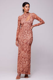 This is an image of Holly Maxi in Zion - RESA featuring a model wearing the dress