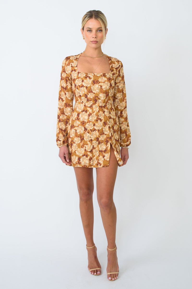 This is an image of Jasmine Mini in Ashland - RESA featuring a model wearing the dress