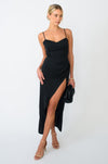 This is an image of Jessica Dress in Black - RESA featuring a model wearing the dress