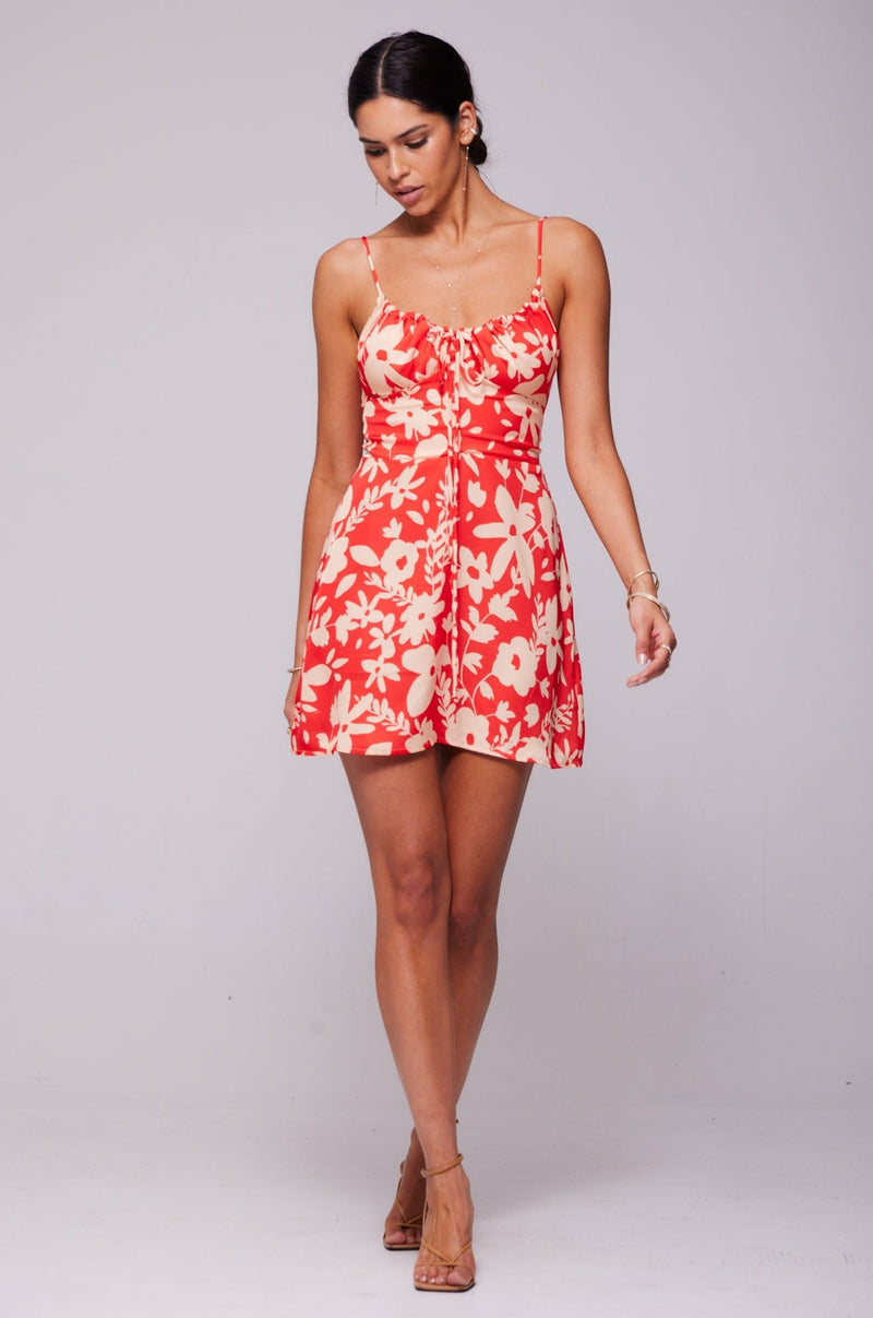 This is an image of Juniper Mini in Frida - RESA featuring a model wearing the dress