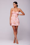 This is an image of Juniper Mini in Jasmine - RESA featuring a model wearing the dress