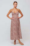 This is an image of Kaitlyn Midi in Santana - RESA featuring a model wearing the dress