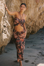 This is an image of Kirra Top in Onyx - RESA featuring a model wearing the dress