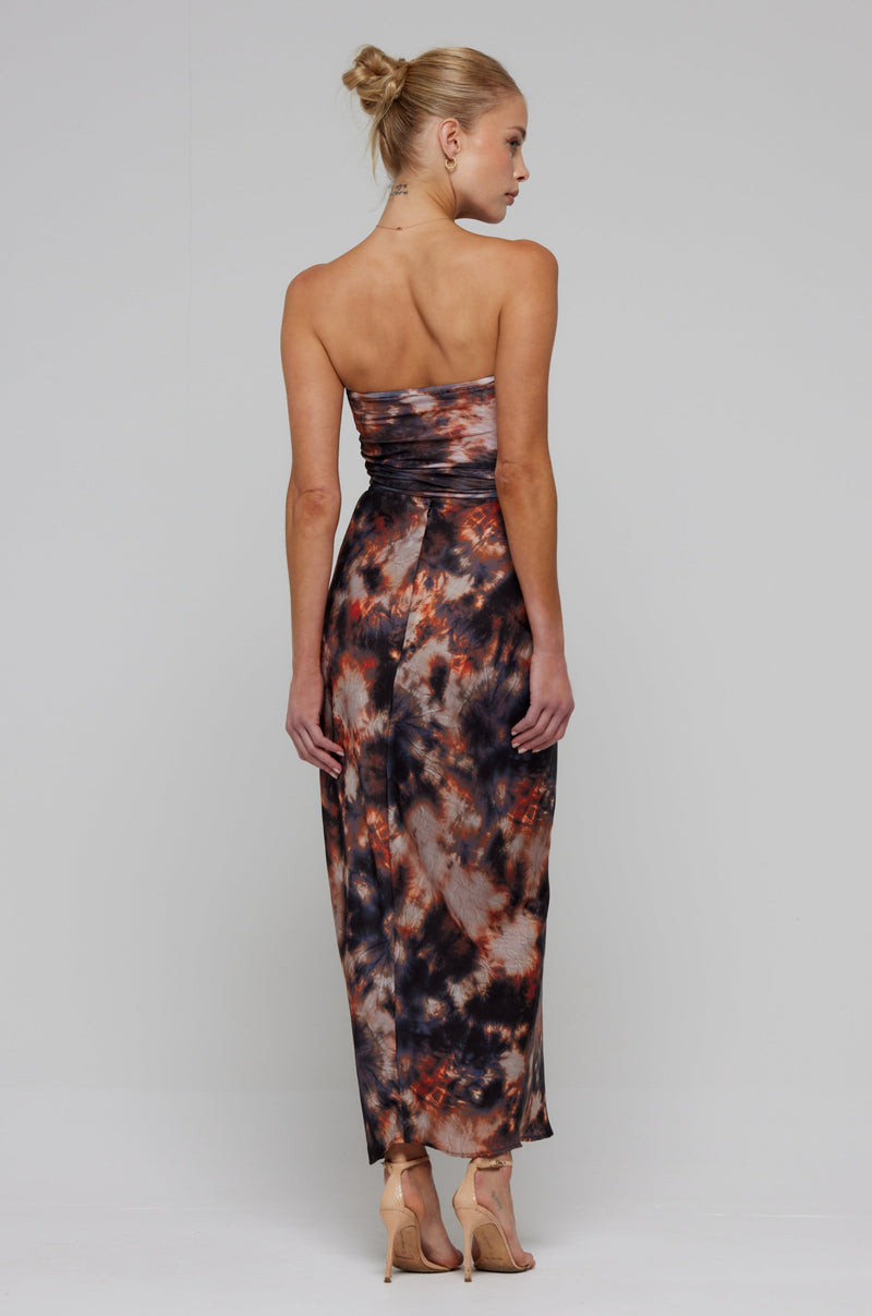 This is an image of Kirra Top in Onyx - RESA featuring a model wearing the dress