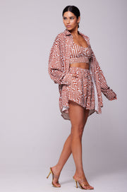 This is an image of Lexi Top in Coconut - RESA featuring a model wearing the dress