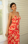This is an image of Lily Slip in Frida - RESA featuring a model wearing the dress