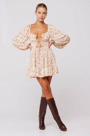 This is an image of Lyla Mini in Wildflower - RESA featuring a model wearing the dress