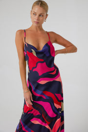 This is an image of Margot Maxi in Picasso - RESA featuring a model wearing the dress