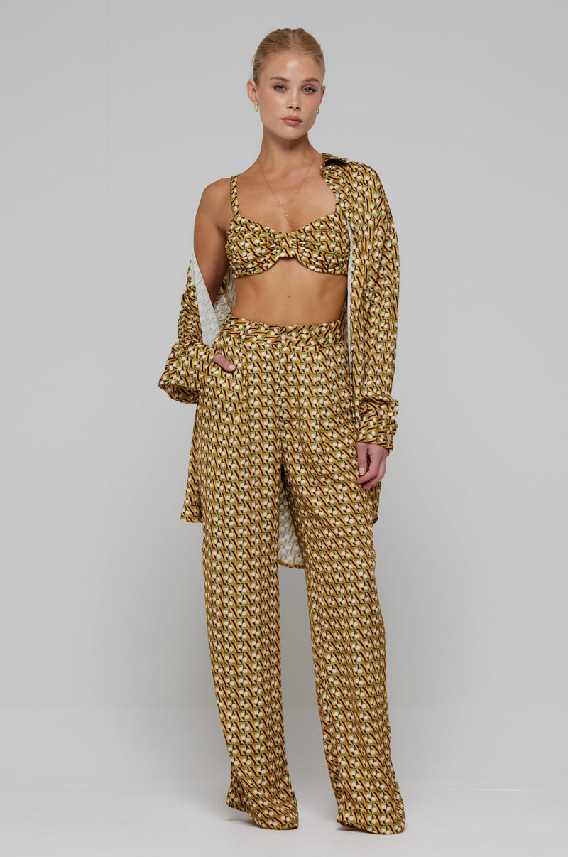 This is an image of Monica Blouse in Zuma - RESA featuring a model wearing the dress