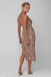 This is an image of Nikki Dress in Dallas - RESA featuring a model wearing the dress