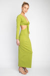 This is an image of Noelle Maxi - RESA featuring a model wearing the dress