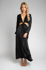This is an image of Noelle Maxi - RESA featuring a model wearing the dress