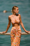 This is an image of Pepper Bra Top in Seychelles - RESA featuring a model wearing the dress