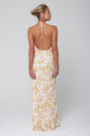 This is an image of Pfeiffer Dress in Gardenia - RESA featuring a model wearing the dress