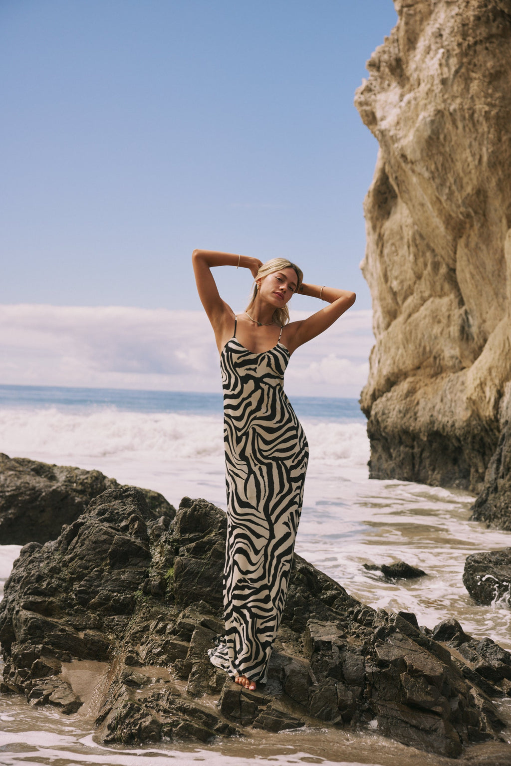 This is an image of Rose Maxi in Tigris - RESA featuring a model wearing the dress
