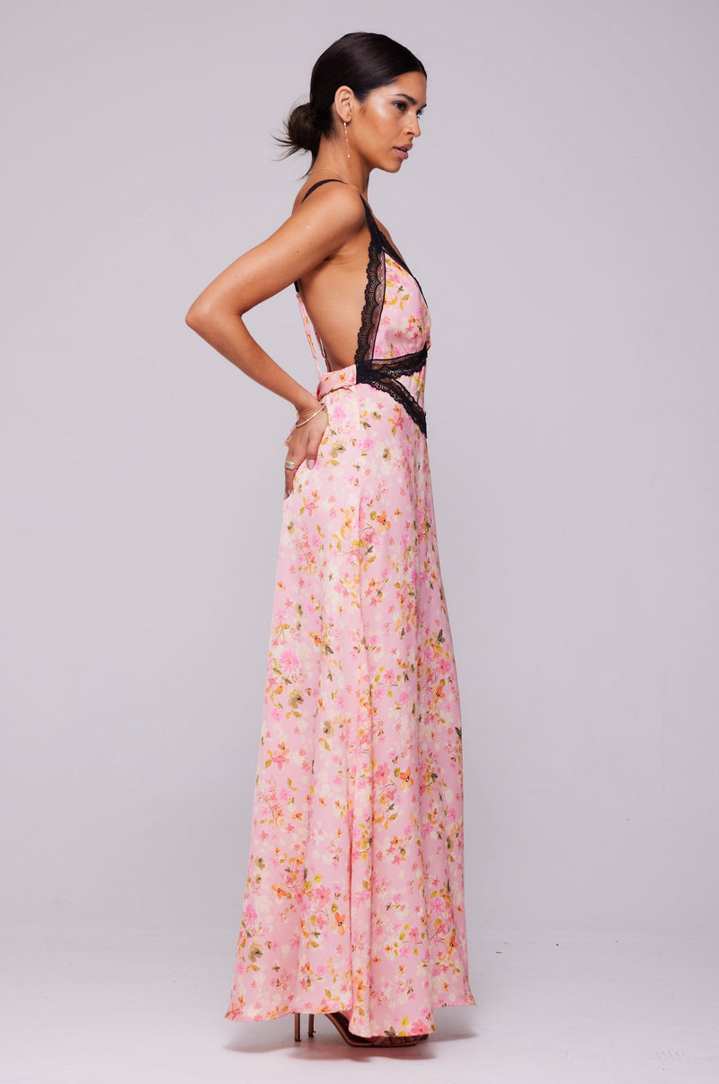 This is an image of Selena Dress in Jasmine - RESA featuring a model wearing the dress