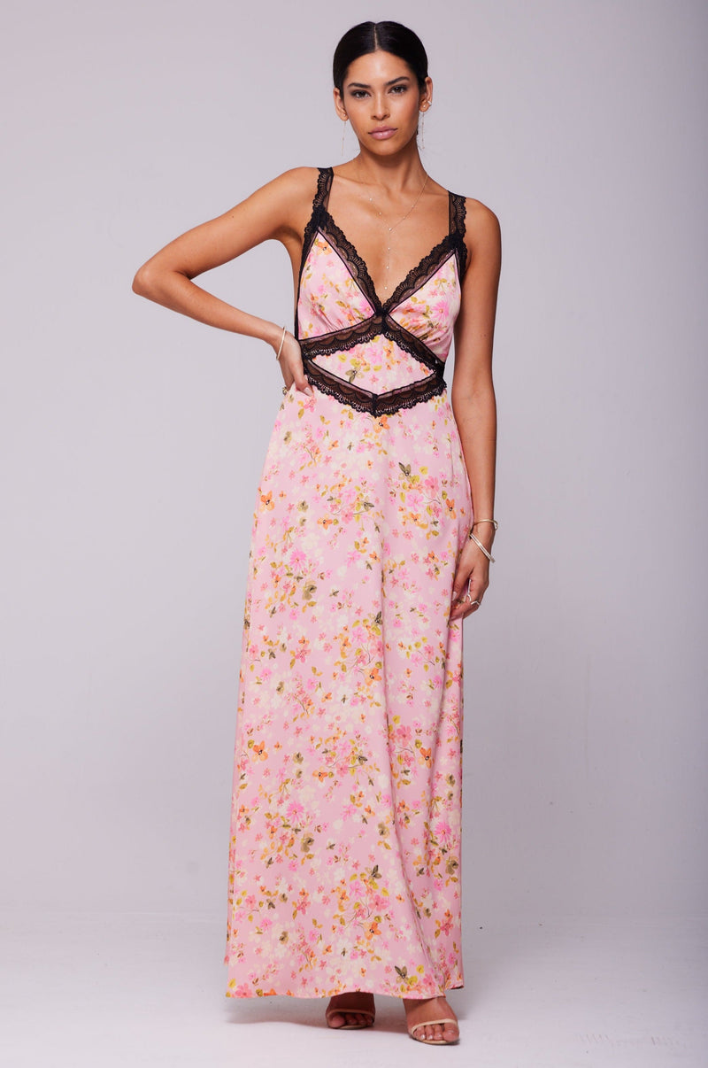 This is an image of Selena Dress in Jasmine - RESA featuring a model wearing the dress