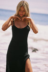This is an image of Sohni Dress in Black - RESA featuring a model wearing the dress