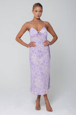 This is an image of Suki Slip in Fletcher - RESA featuring a model wearing the dress
