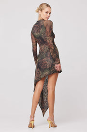 This is an image of Suzanne Mini in Autumn - RESA featuring a model wearing the dress