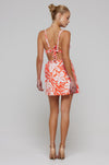 This is an image of Taylor Skirt in Clementine - RESA featuring a model wearing the dress
