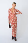 This is an image of Twiggy Dress in Magnolia - RESA featuring a model wearing the dress