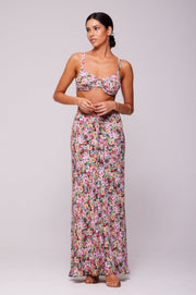 This is an image of Ziggy Skirt in Bloom - RESA featuring a model wearing the dress