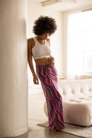 This is an image of Ziggy Skirt in Candy - RESA featuring a model wearing the dress
