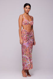 This is an image of Ziggy Skirt in Sayulita - RESA featuring a model wearing the dress