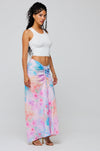 This is an image of Ziggy Skirt in Serene - RESA featuring a model wearing the dress