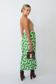 This is an image of Ziggy Skirt in Sublime - RESA featuring a model wearing the dress