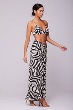 This is an image of Ziggy Skirt in Tigris - RESA featuring a model wearing the dress